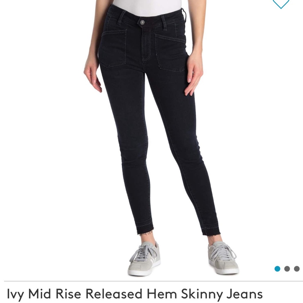 Free people Ivy raw hem jeans